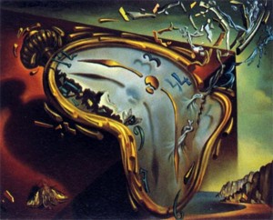 Montre molle au moment de sa première explosion, di Salvador Dalì (1954) Montre molle au moment de sa première explosion, di Salvador Dalì (1954)