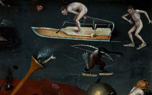 Hieronymus Bosch, Garden of Earthly Delights tryptich, centre panel detail