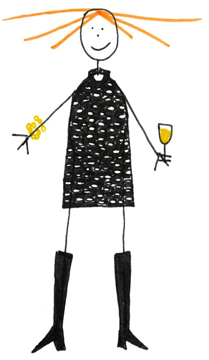 Rebecca Agnes in un ritratto disegnato da Anita Burchardt