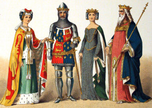 1300-1400, English Costumes of All Nations (1882)