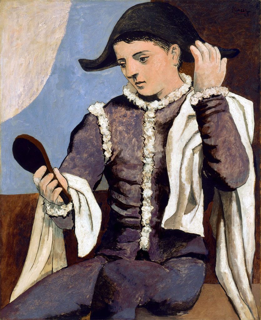 Picasso, Arlecchino allo specchio