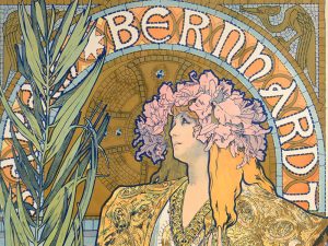 Alphonse Mucha - dettaglio di una delle opere in mostra al vittoriano roma