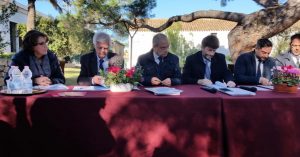 Caprera, 30-11-2016, firma del Contratto di sviluppo per i Beni culturali e il turismo