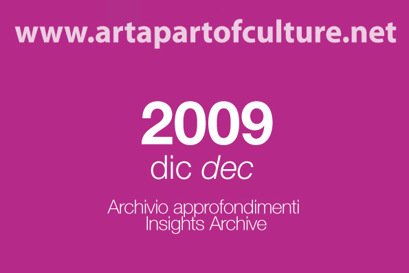 Archivio approfondimenti, dicembre 2009. Insights archive, december 2009