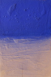 Michele Ciacciofera, Deserto, olio, sabbia, polvere di marmo, resina e pigmenti su tavoletta, cm 30 x 20 (2006)