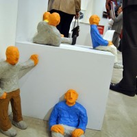 allestimento (parziale) galleria Marchetti_ omini dalla Gnam di Gianfranco Notargiacomo_ ph Paolo Di Pasquale
