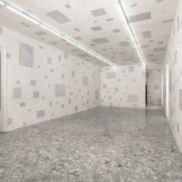 The effort to recompose my complexity, 2008, Digital Drawings and Charcoal on Wall, exhibition view at Alfonso Artiaco Gallery, Napoli. Ph. L. Romano.