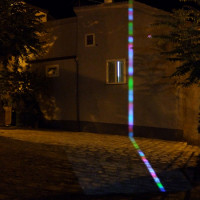 Unità Minima di Senso, Video installation w/o sound, endless loop, 2007, Installation view at Piazzetta San Nicola, Latronico (IT)
