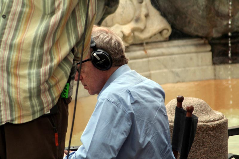 Woody Allen gira a Roma, immagini courtesy: Stefano Esposito
