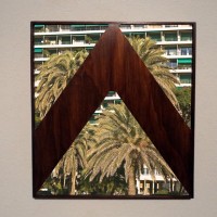Mi sei mancata fino a ieri. C print Cm 40x45 Cornice legno di palma