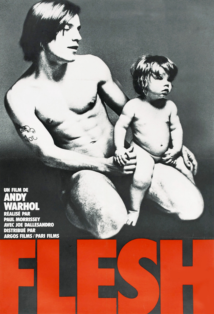 Andy Warhol, Paul Morrisey, Flesh, 1968 locandina Film