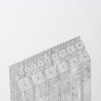 Dettaglio opera galleria Furini Roma_ marlon de azambuja nuevos barrios