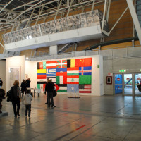 panoramica con Lisson gallery e Tony Cragg e Guido Costa con Peter Friedler