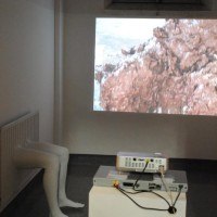 particolare allestimento e video galleria Furini
