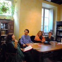 L'autrice e i relatori ph: B. Martusciello, G. Marongiu, L. Barberini Boffi