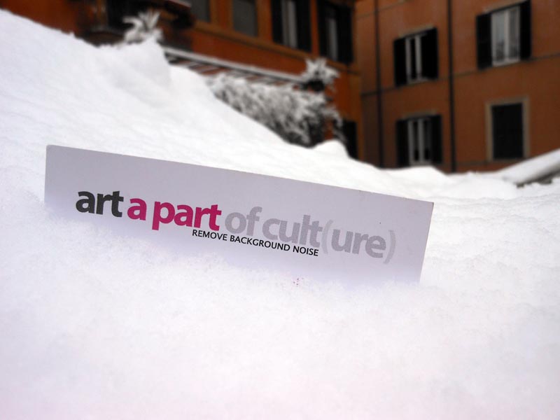 art a part of culture sulla neve a Roma, foto di Barbara Martusciello