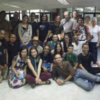 foto di gruppo presso New Zero Art Space - Yangon