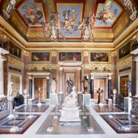 Candida Höfer, Villa Borghese Roma I, 2012 C-print Print size: 70 7/8 x 85 ½ inches (180x217.2 cm) Framed: 72 ½ 87 ½ 8 inches (184x221.2 cm) © Candida Höfer/VG Bild-Kunst, Bonn © Candida Höfer by SIAE 2013