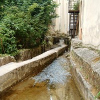 Campagna - Il Fiume Tenza - Canale della "Maccarunera" dove vengono convogliate le acque della Chiena