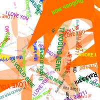 "I love you" poesia elettronica di Lello Masucci realizzata con tecnologia Flash