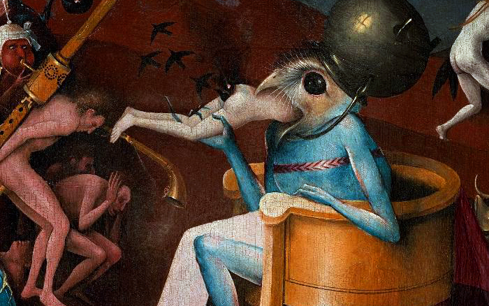 Hieronymus Bosch, Garden of Earthly Delights tryptich, centre panel detail