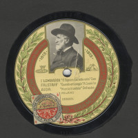 Disco per il centenario verdiano del 1913 Monarch Record Grammophone Milano, 19 e 22 marzo 1913 78 giri, reg. acustica Roma, Istituto per i Beni Sonori e Audiovisivi