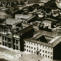 Basilica e Complesso di San giovanni in Laterano in una vecchia foto storica