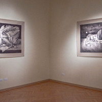 Marcello Carrà - Grande Animale Dionisiaco (sin.) e L'Isola dei Morti (des.) - ph. Cristina Villani