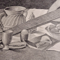 Marcello Carrà - Natura Morta con Mandolino e Carta Igienica (part.)- ph. Cristina Villani