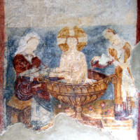 San Vincenzo al Volturno . affreschi