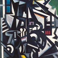 immagine per Emilio Vedova, Interno di Fabbrica, 1946-50, Collezione Verzocchi