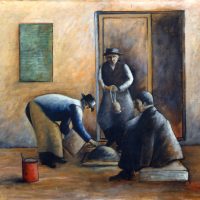 immagine per Ottone Rosai, I muratori, 1933, Galleria d'arte moderna, Udine