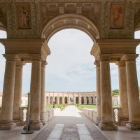 Palazzo Te, veduta del giardino interno - Mantova