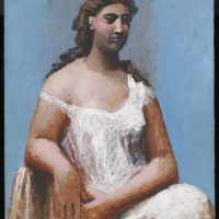 immagine di P. Picasso, Femme assise en chemise [Donna seduta in camicia], 1923, Tate, Bequeathed by C. Frank Stoop