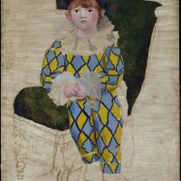 immagine di P. Picasso, Paul en Arlequin [Paolo vestito da Arlecchino], 1924, Musee national Picasso, Parigi