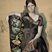 immagine di P. Picasso, Portrait d'Olga dans un fauteuil, 1917, Musee Picasso, Parigi