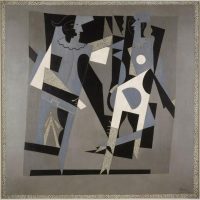 immagine di Pablo Picasso, Arlequin et femme au collier (Arlecchino e donna con collana), 1917, Musee National d’Art Moderne Centre Georges Pompidou, Parigi