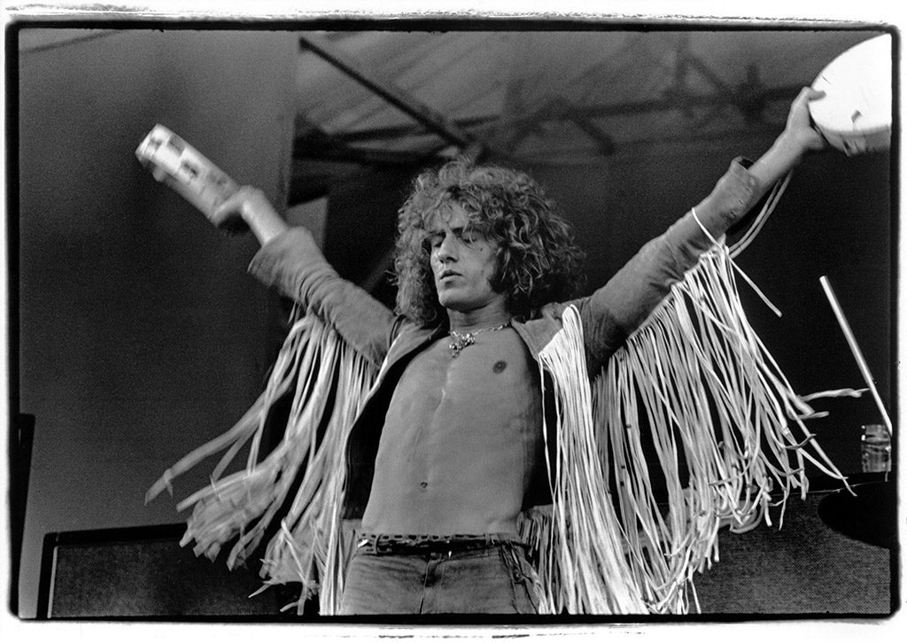 immagine per Roger Daltrey at the Isle of Wight, September 1969.