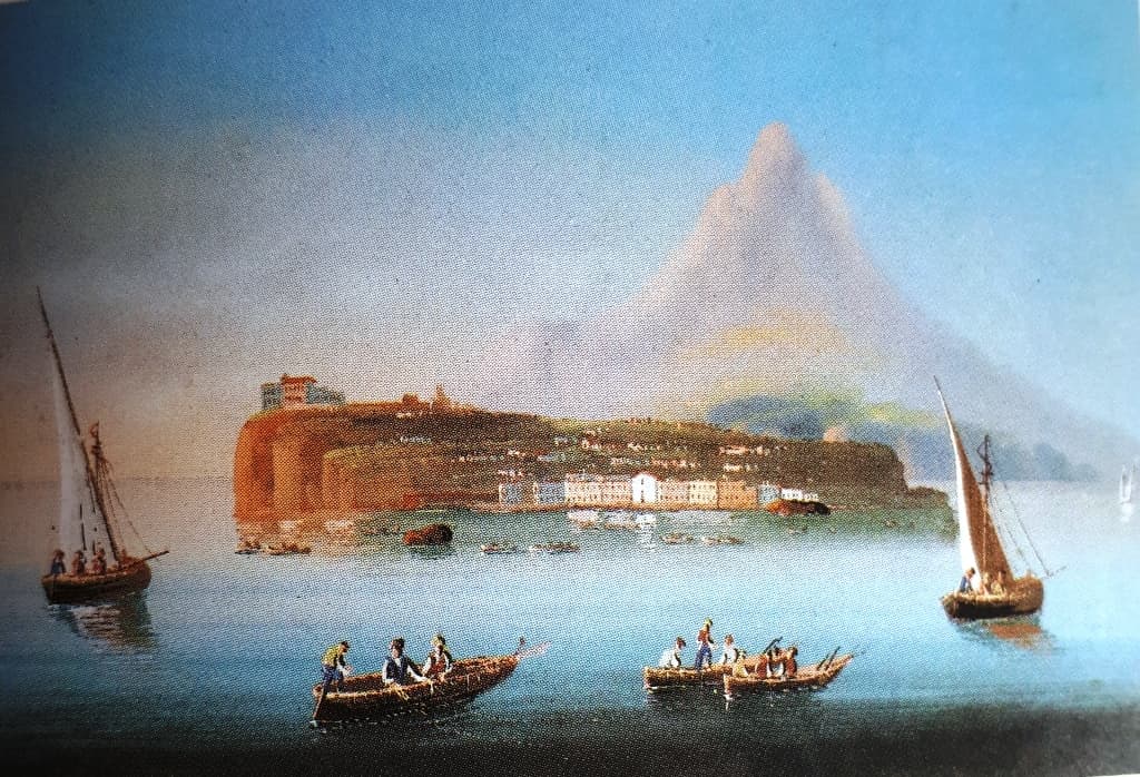 immagine per procida capitale italiana della cultura 2022 Ignoto del XIX secolo - Isola di Procida - gouche - Ischia collezione privata