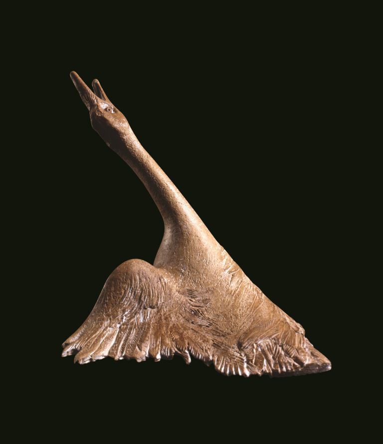 immagine per roberta meldini a palazzo merulana: Cormorano morente - refrattario - 1993
