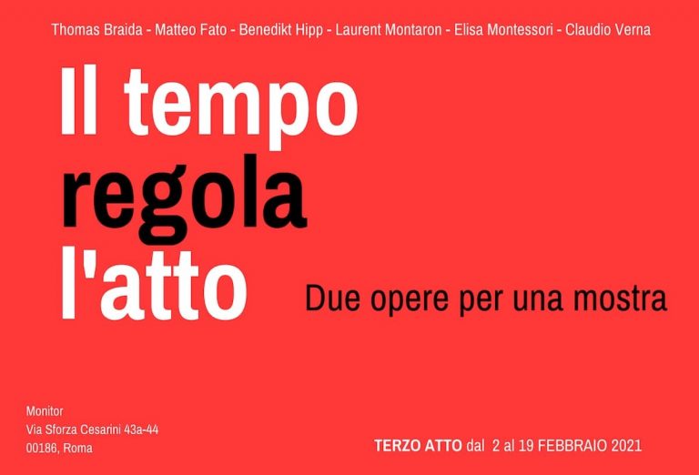 immagine per Il tempo regola l'atto III. Matteo Fato, Laurent Montaron