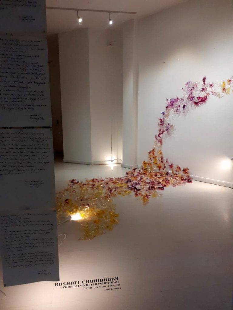 immagine per Rushati Chowdhury, Your Mind After Midnight, Spazio Chirale Roma 2021 - ph. B. Martusciello