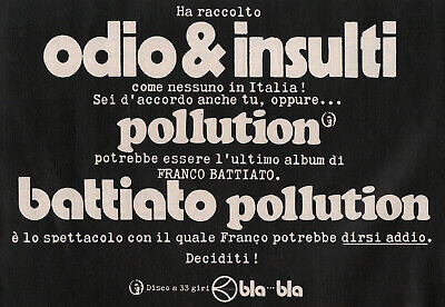 pic Battiato Pollution Bologna franco battiato di musica innovazione