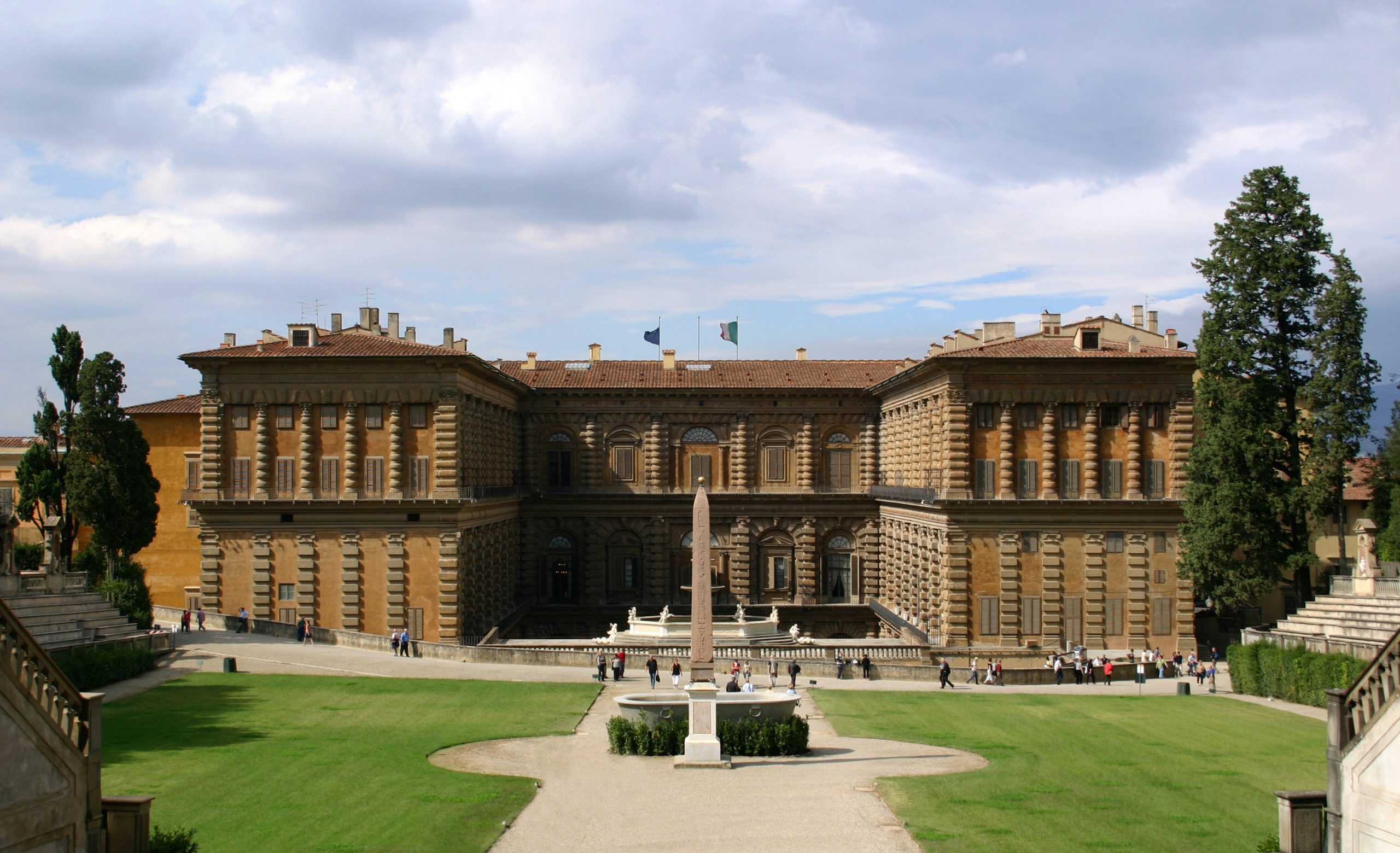 immagine per La facciata di Palazzo Pitti che affaccia sul Giardino di Boboli