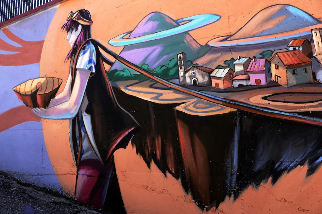 immagine per R/ESISTENZA StreetArtGallery Copyright2021ONDADURTOTEATRO. Artista ALESSANDRA CARLONI