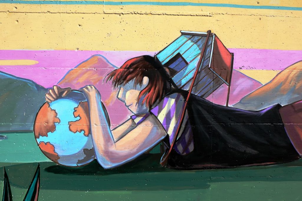 immagine per R/ESISTENZA StreetArtGallery Copyright2021ONDADURTOTEATRO. Artista ALESSANDRA CARLONI