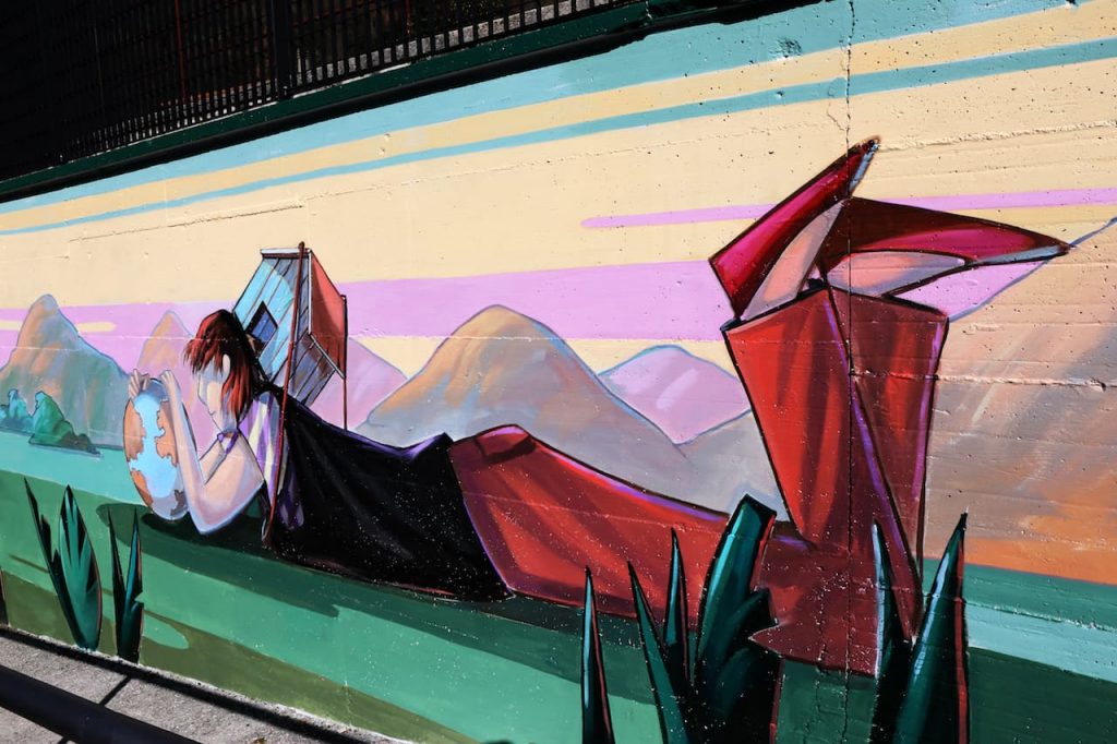 immagine per R/ESISTENZA StreetArtGallery Copyright2021ONDADURTOTEATRO. Artista ALESSANDRA CARLONI