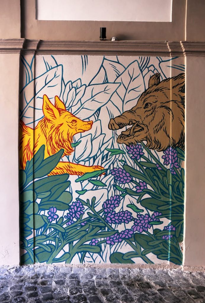 immagine per R/ESISTENZA StreetArtGallery Copyright2021ONDADURTOTEATRO. Artista LUCAMALEONTE