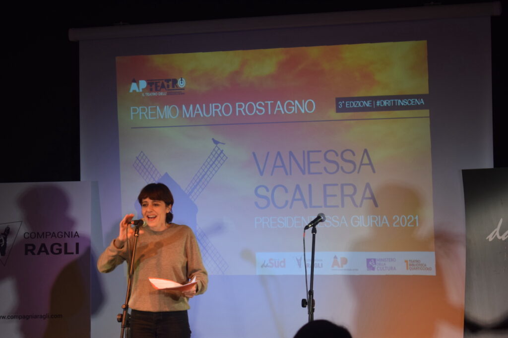 immagine per Intervista a Vanessa Scalera alla guida della giuria del festival teatrale dedicato a Mauro Rostagno
