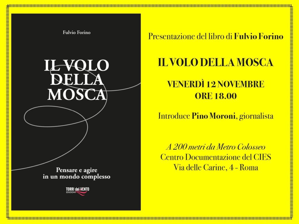 immagine per Presentazione de Il volo della mosca di Fulvio Forino. Un libro speciale sulla complessità